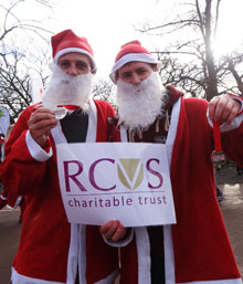 RCVS staff at the DoitforCharity Santa Run