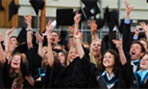 Nottingham students on their graduation day